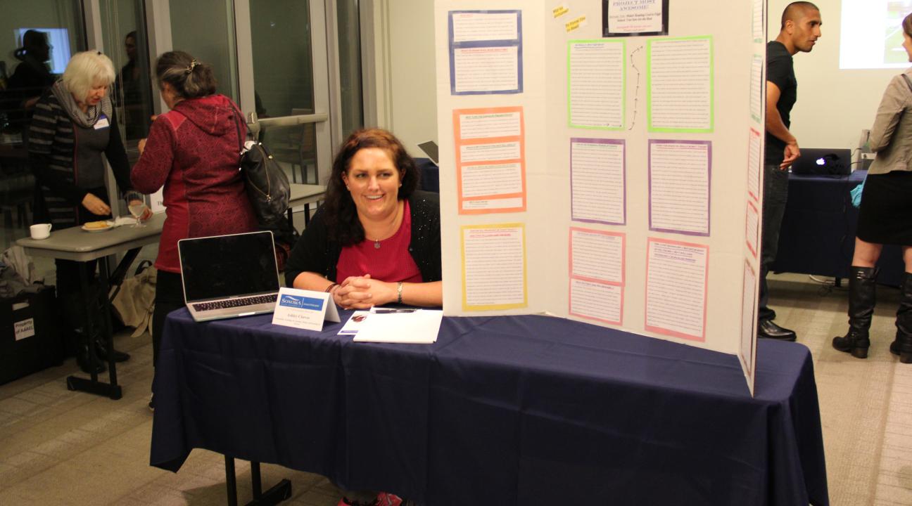 Poster showcase of a student 