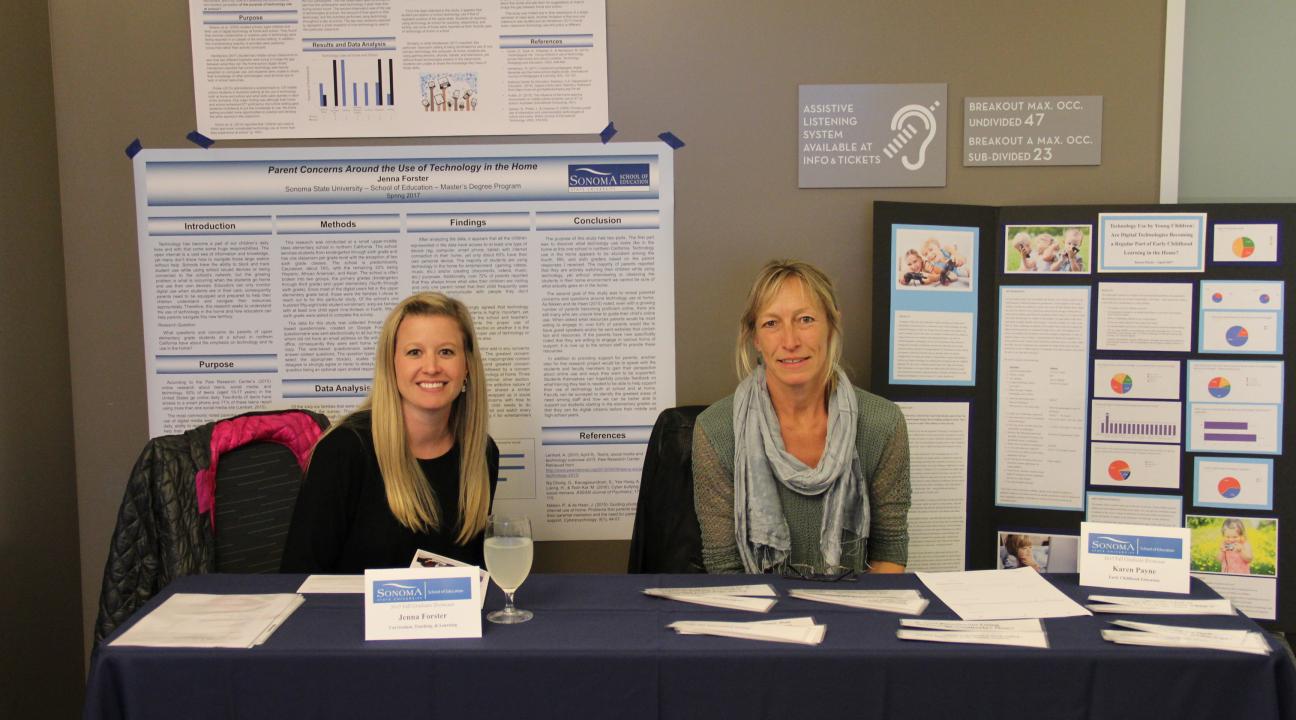 Tabling at graduate showcase 